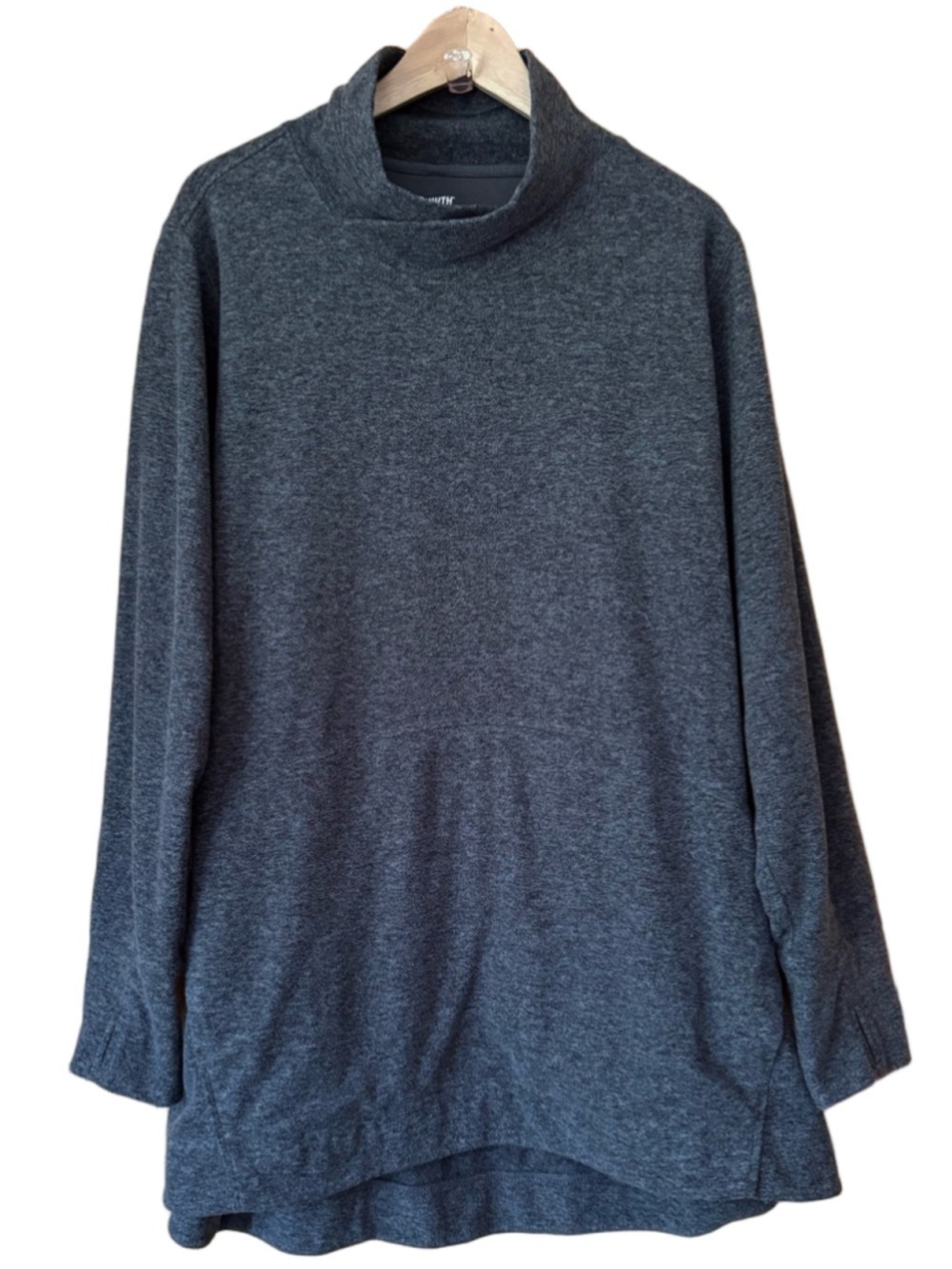 Duluth Trading Co. Frost Lake Tunic in Charcoal Gray plus size 2X